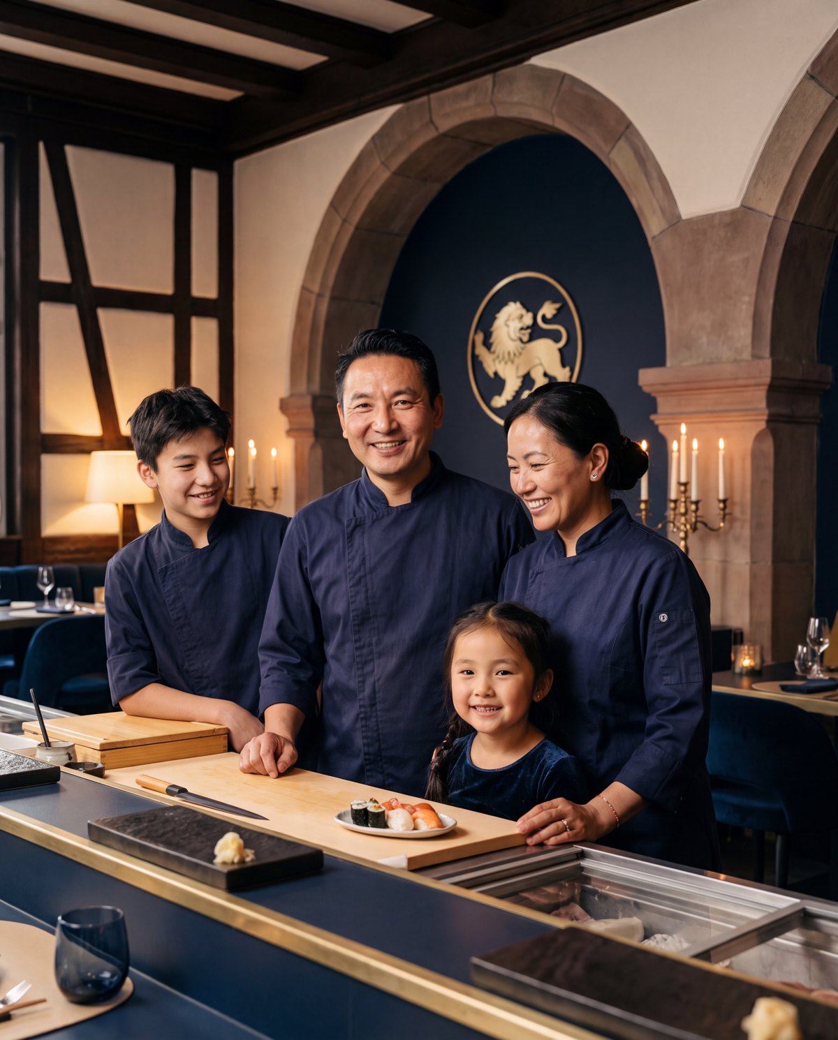 The Snow Lion family of chefs