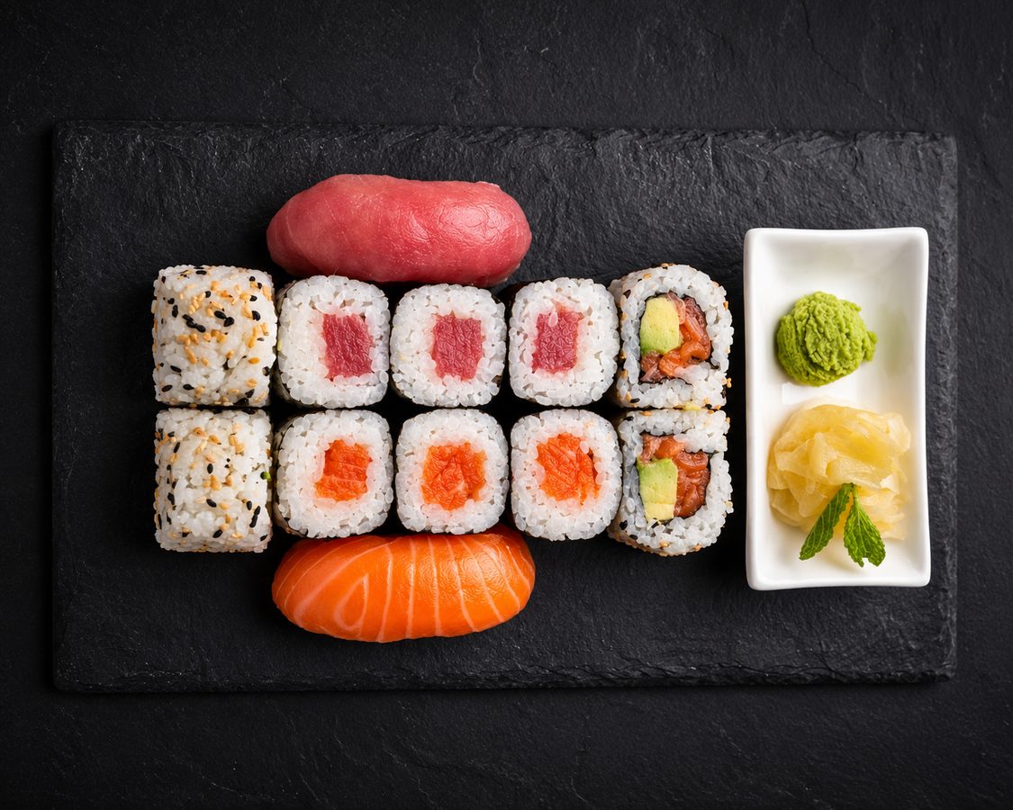 Snow Lion signature sushi plateau